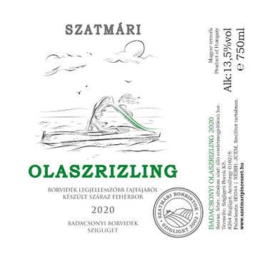 Szatmári Olaszrizling 2021 0.75l