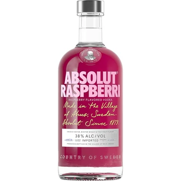 Absolut Málna vodka 38% 0.7l