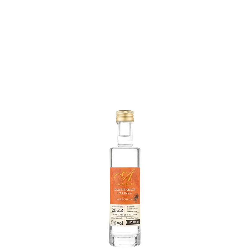 Agárdi MINI Kajszibarack pálinka 40% 0.05l