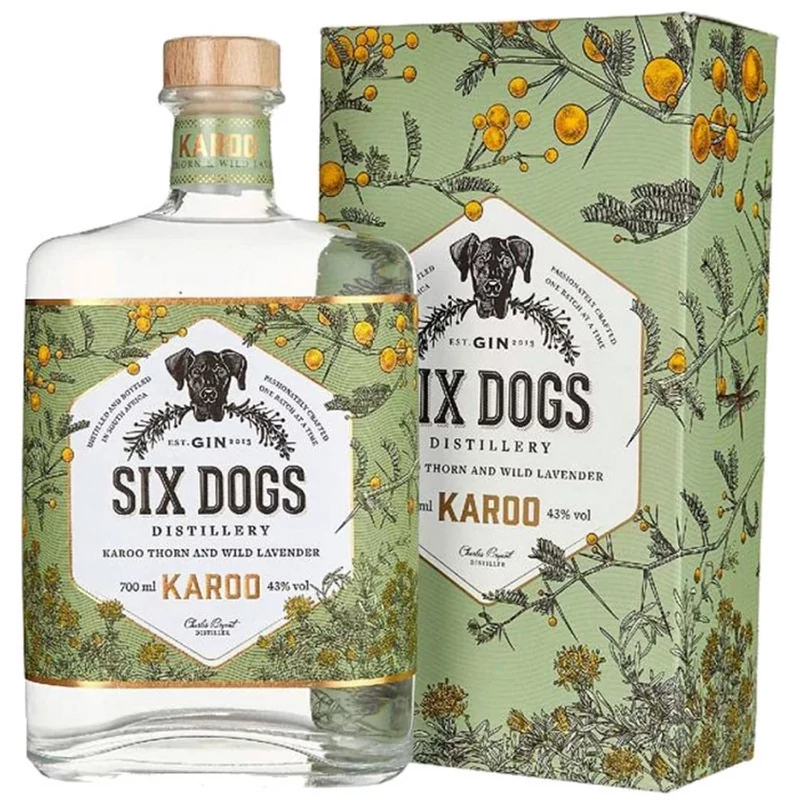 Six Dogs Karoo Gin 43% 0.7l