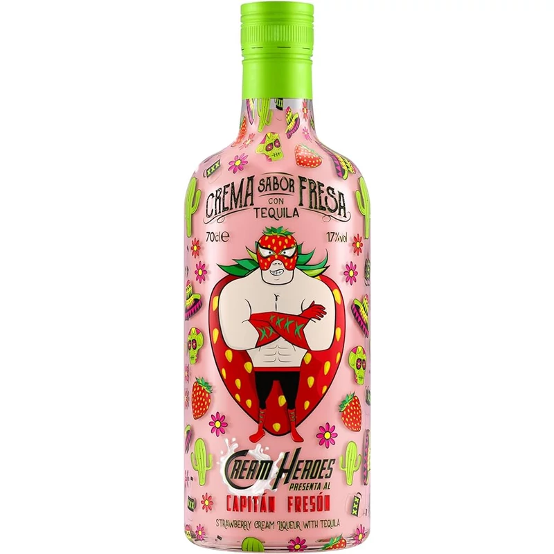 Cream Heroes Capitán Fresón - Epres krémlikőr 17% 0.7l