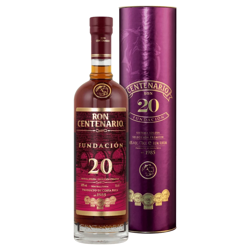 Ron Centenario Fundacion 20 éves rum DD 40% 0.7l DRS
