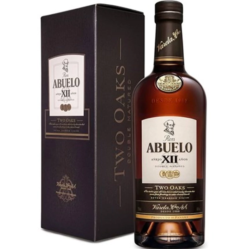 Abuelo 12 éves Two Oaks rum 40% 0.7l DRS