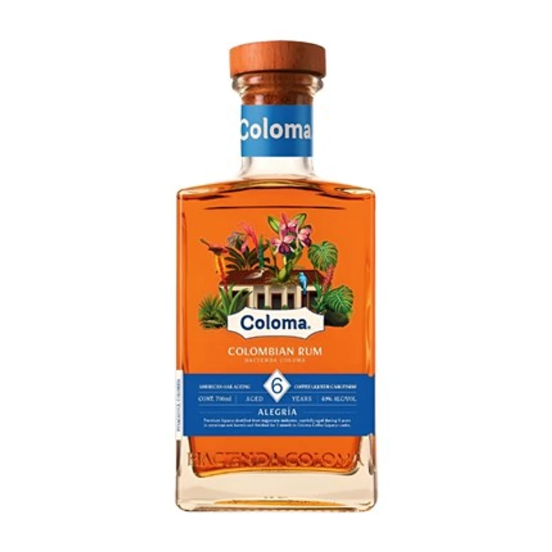 Coloma 6 éves Alegria  rum 40% 0.7l