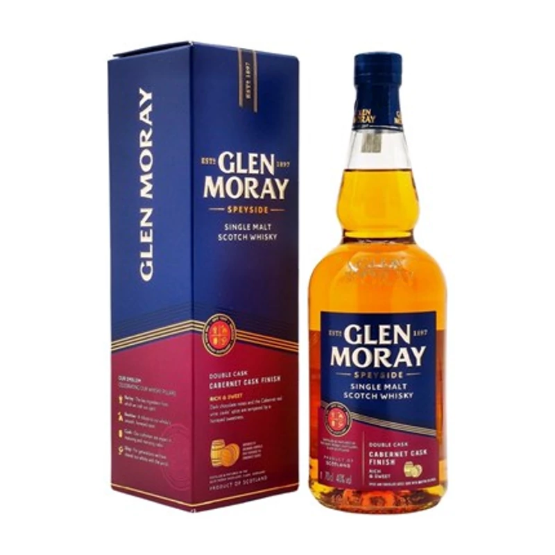 Glen Moray Cabernet Cask Finish 40% 0.7l DRS