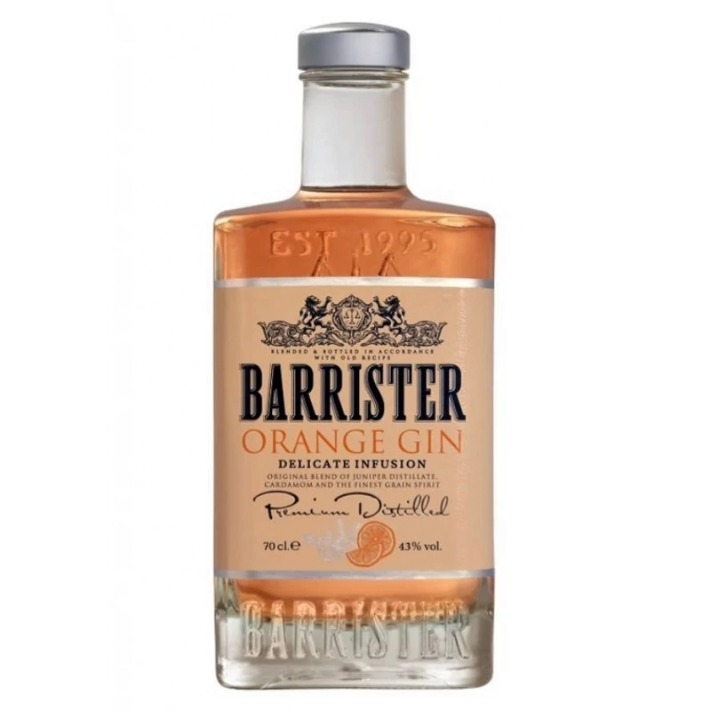 Barrister Narancs Gin 43% 0.7l