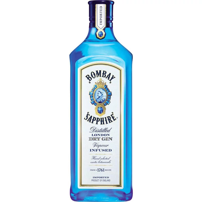 Bombay Sapphire gin 40% 1l DRS