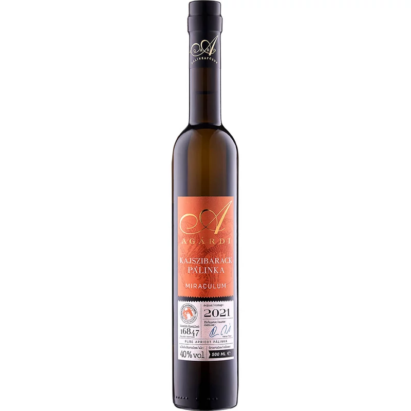 Agárdi Miraculum Kajszibarack 40% 0.5l