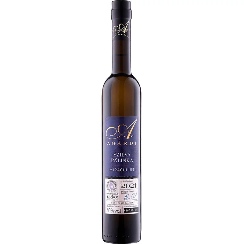 Agárdi Miraculum Szilva 40% 0.5l