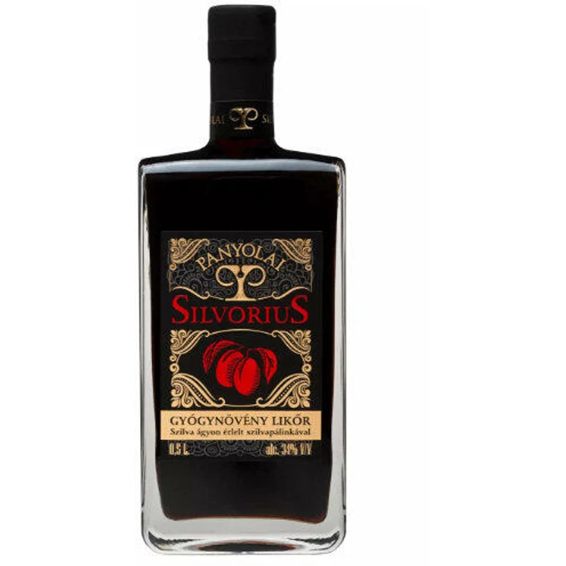 Panyolai Silvorius gyógynövény likőr DD 34% 0.5l