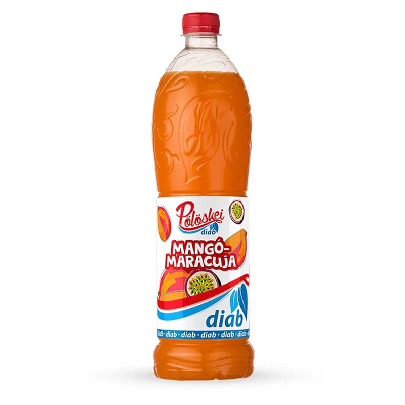 Pölöskei Diab Mangó-Maracuja ízű szörp 1l