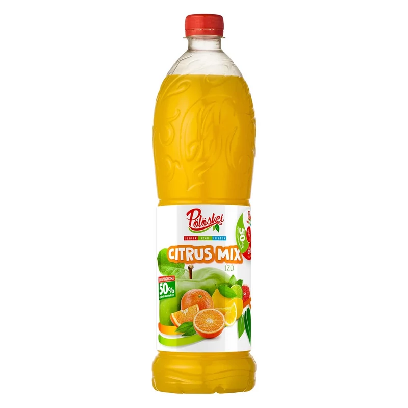 Pölöskei Citrus Mix gyümölcsszörp 50% 1l