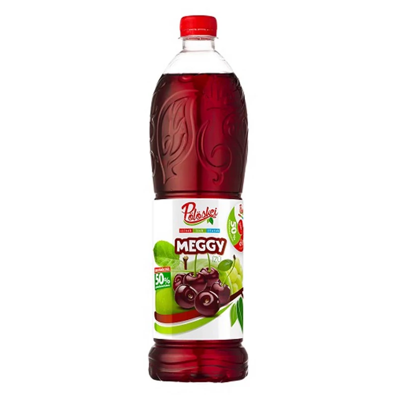 Pölöskei Meggy gyümölcsszörp 50% 1l