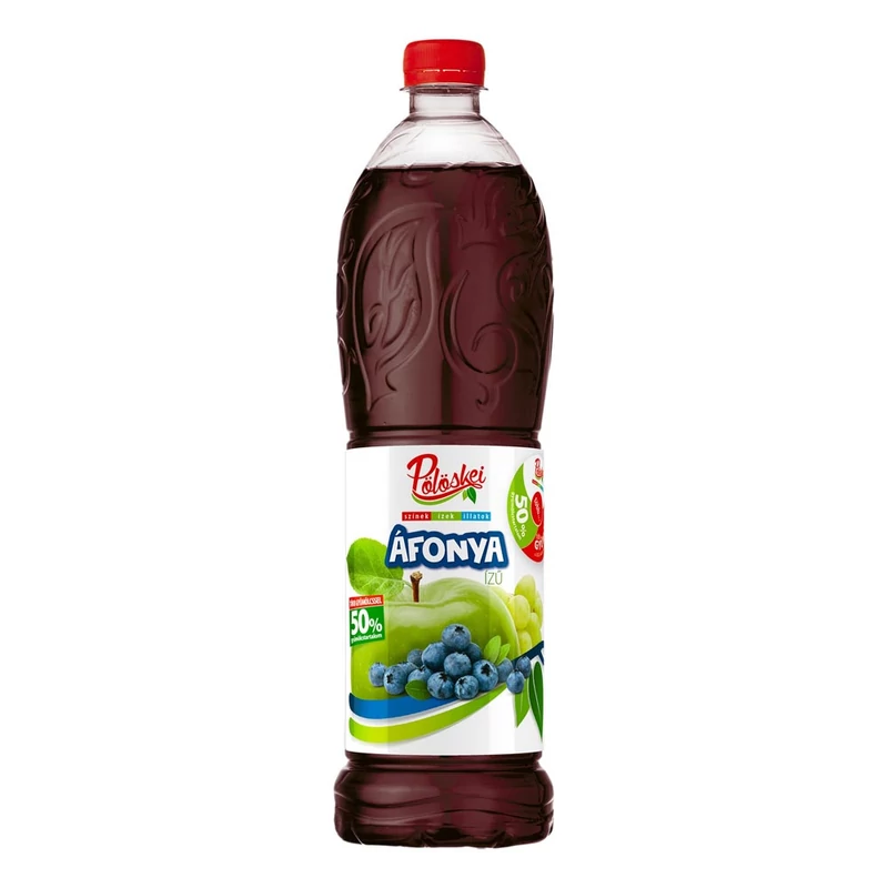 Pölöskei Áfonya gyümölcsszörp 50% 1l