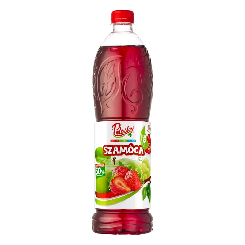 Pölöskei Szamóca gyümölcsszörp 50% 1l